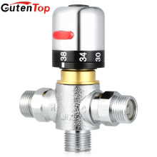 Gutentop robinet contrôle de la température de l&#39;eau baignoire robinet robinet solaire de l&#39;eau en laiton thermostatique radiateur vanne de mélange